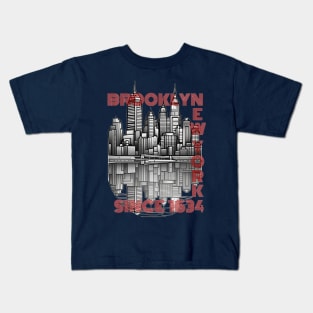 Brooklyn-New York, Skyline Kids T-Shirt